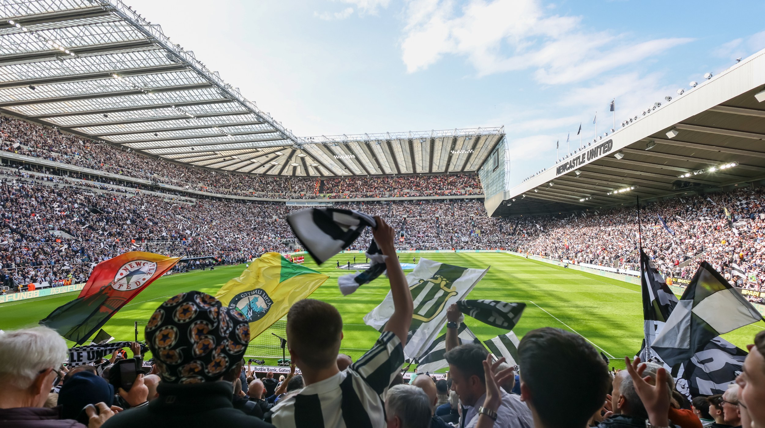 Pitch view at St. James' Park